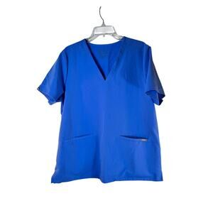 FIGS Unisex Adult Blue Scrub Top / Size: XL